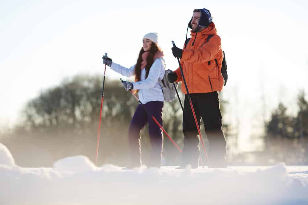 Cross country skiing in the winter is one of the many things to enjoy nearby, while staying at one of the best places to stay in Upstate New York, Friends Lake Inn