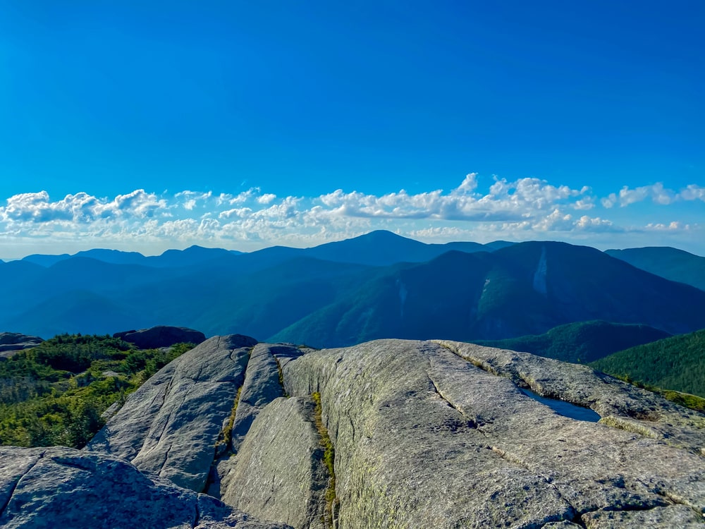 A great view from the mountains in Upstate New York, where hiking is one of the top things to do in the Adirondacks